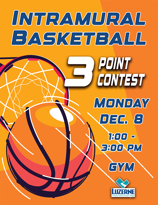 Intramural Basketball 3 Point Contest, 1:00 pm - 3:00 pm, Gymnasium, Building 8