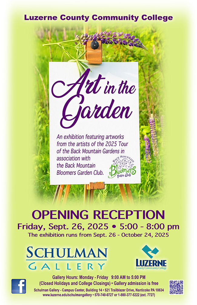 Art in the Garden, Opening Reception, 5:00 pm - 8:00 pm, Schulman Gallery, Campus Center, Building 14