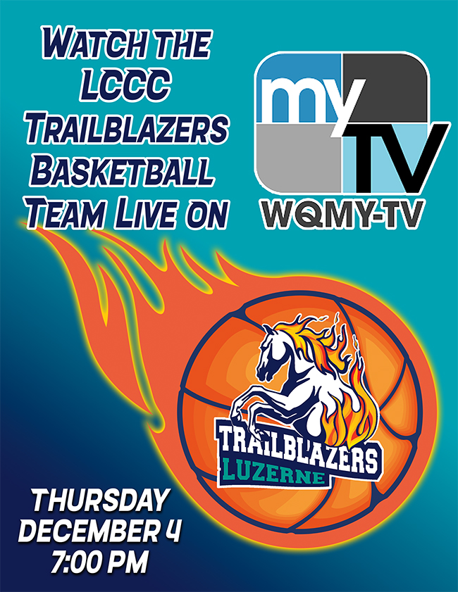 Trailblazers Live TV game, MYTV/ WQMY-TV, 7:00 pm