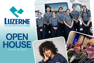 Join our faculty and staff for our Fall Open House at Luzerne County Community College’s MainCampus in Nanticoke, PA .Registration and attendance are completely free